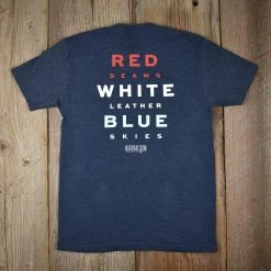Baseballism – Home Team – Red, White And Blue T-Shirt (Men’s) -Baseball Uniforms Sales Store products hometeam rwb 5
