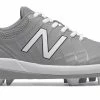 New Balance 4040v5 Youth Molded Cleats – Grey/White (J4040TG5) -Baseball Uniforms Sales Store products j4040tg5 1