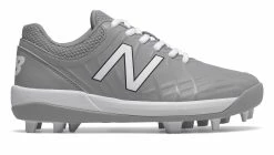 New Balance 4040v5 Youth Molded Cleats – Grey/White (J4040TG5)