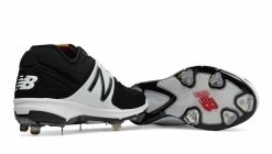 New Balance – Black/White Low-Cut 3000v3 Metal Spikes (L3000BK3) -Baseball Uniforms Sales Store products l3000bk3 3