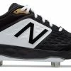 New Balance – Black/White Low-Cut L3000v4 Metal Spikes (L3000BK4) -Baseball Uniforms Sales Store products l3000bk4 1