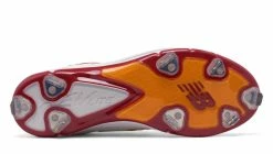 New Balance – Coumarin Pack Spikes – White/Burgundy/Gold (L3000MW3) -Baseball Uniforms Sales Store products l3000mw3 4