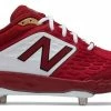 New Balance – Cardinal/White Low-Cut L3000v4 Metal Spikes (L3000MW4) -Baseball Uniforms Sales Store products l3000mw4 1