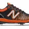 New Balance 4040v5 Metal Spikes – Black/Orange (L4040BO5) -Baseball Uniforms Sales Store products l4040bo5 1