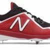 New Balance – Black/Red 4040v4 Baseball Spikes (L4040BR4) -Baseball Uniforms Sales Store products l4040br4 1