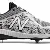 New Balance – White/Black Camo 4040v4 Baseball Spikes (L4040PW4) -Baseball Uniforms Sales Store products l4040pw4 1
