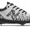 New Balance 4040v5 Metal Spikes – Black/White (L4040PW5) -Baseball Uniforms Sales Store products l4040pw5 1