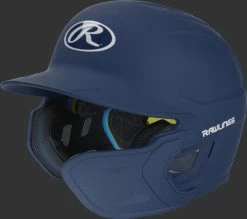 Rawlings Mach Batting Helmet W/ EXT Flap – Navy (MACHEXTR)