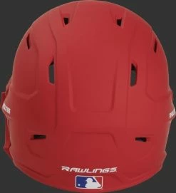 Rawlings Mach Batting Helmet W/ EXT Flap – Red (MACHEXTR) -Baseball Uniforms Sales Store products machextr red 4