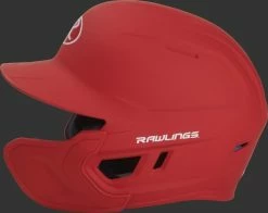 Rawlings Mach Batting Helmet W/ EXT Flap – Red (MACHEXTR) -Baseball Uniforms Sales Store products machextr red 5
