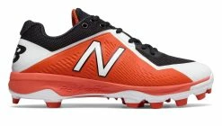 New Balance – Orange/Black Low Rubber Baseball Cleats (PL4040B4)