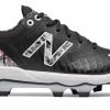 New Balance 4040v5 Adult Molded Cleats – Black/White (PL4040E5)