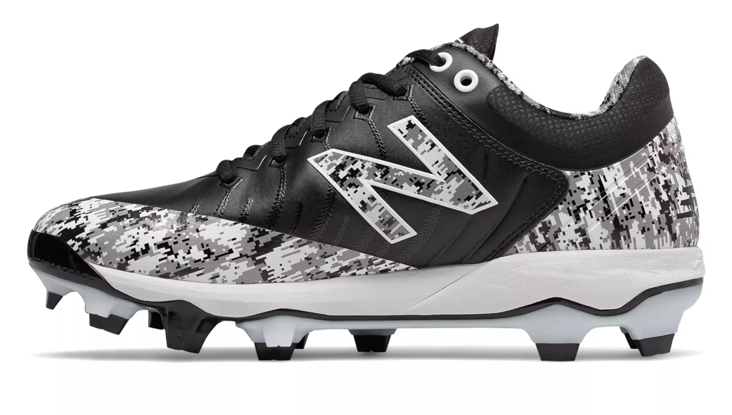 New Balance 4040v5 Adult Molded Cleats – Black/White (PL4040E5) 4 New Balance 4040v5 Adult Molded Cleats – Black/White (PL4040E5) - Image 2