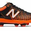 New Balance 4040v5 Adult Molded Cleats – Orange/White (PL4040O5) -Baseball Uniforms Sales Store products pl4040o5 1