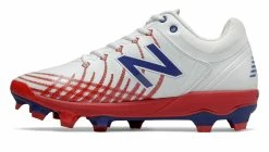 New Balance 4040v5 Adult Molded Cleats – Red/White/Blue (PL4040PR) -Baseball Uniforms Sales Store products pl4040pr 2