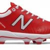 New Balance 4040v5 Adult Molded Cleats – Red/White (PL4040R5) -Baseball Uniforms Sales Store products pl4040r5 1