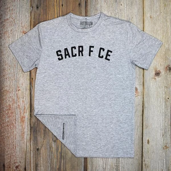 Baseballism – Sacrifice – Heather Grey T-Shirt (Men’s) 5 Baseballism – Sacrifice – Heather Grey T-Shirt (Men’s) - Image 3