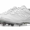 New Balance SM4040W1 White/White Women’s Fastpitch Spikes -Baseball Uniforms Sales Store products sm4040w1 1