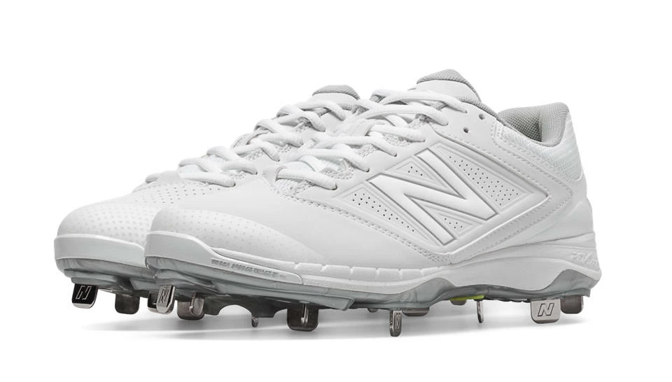 New Balance SM4040W1 White/White Women’s Fastpitch Spikes 3 New Balance SM4040W1 White/White Women’s Fastpitch Spikes
