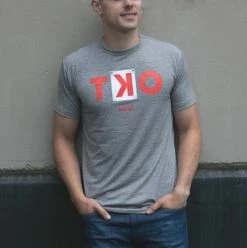 Baseballism – TKO – Grey T-Shirt (Men’s) -Baseball Uniforms Sales Store products tko 4