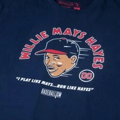 Baseballism – Willie Mays Hayes T-Shirt (Men’s) -Baseball Uniforms Sales Store products willie mays hayes 2