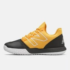 New Balance Black/Yellow FuelCell 4040v6 Turf Shoes -Baseball Uniforms Sales Store t4040by6 3